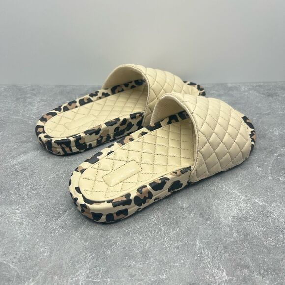 APL Athletic Propulsion Labs Lusso Leopard Slides Size 7 - Picture 4 of 13